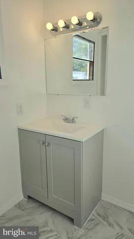 a view of a bathroom from a bathroom