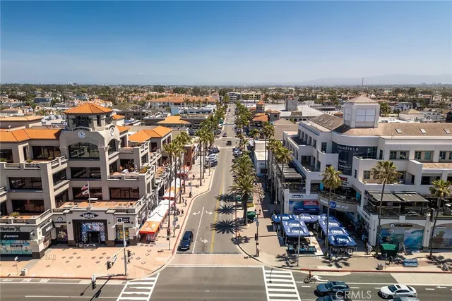 an aerial view of a city