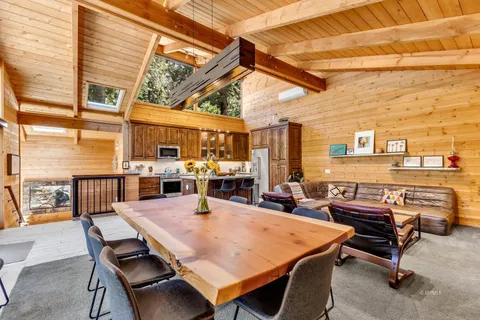 a outdoor living space with furniture and garden view