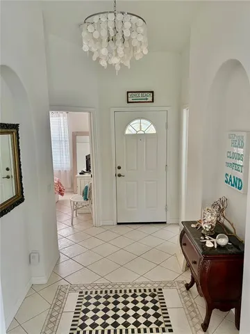 a view of a entryway with furniture