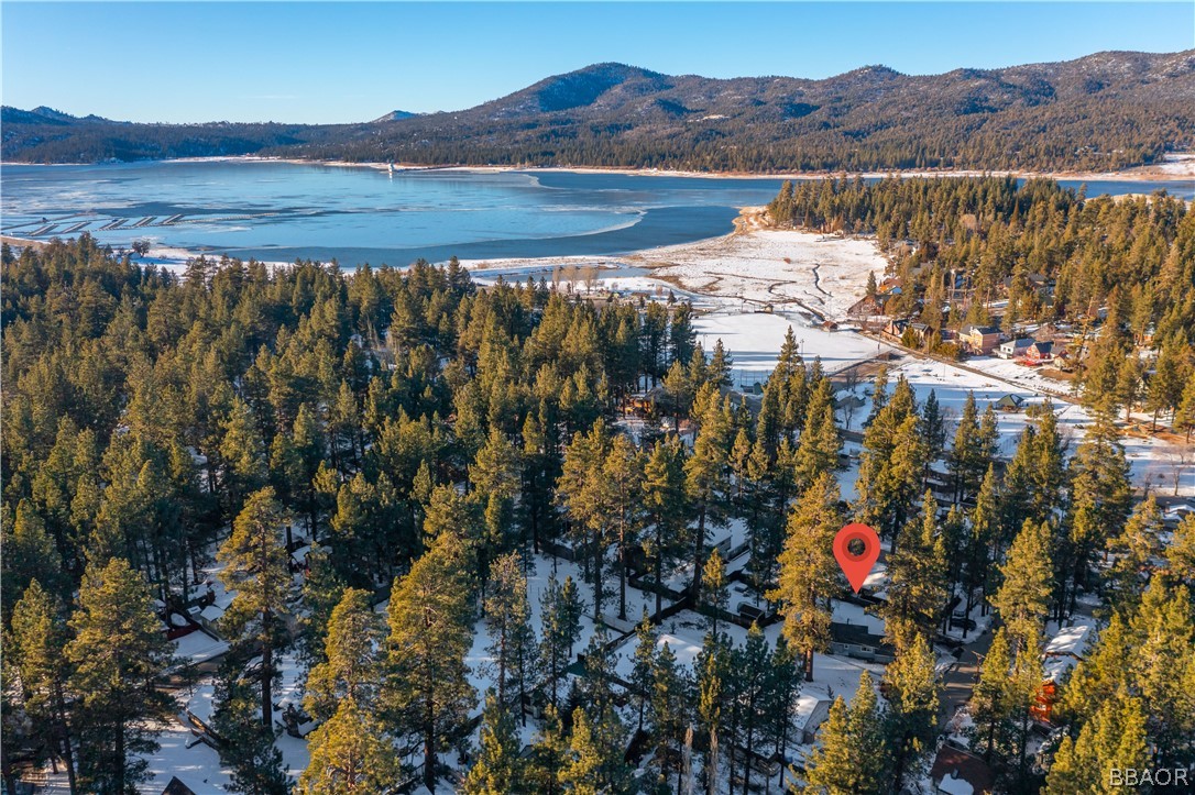 408 Conklin Road Big Bear Lake, CA 92315 - Photo 2 of 24 a view of lake with mountain