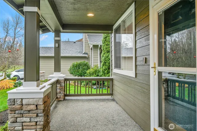 a front view of a house with a porch