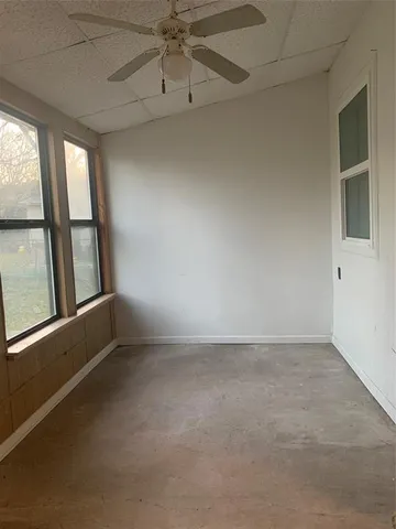 a bathroom with a window