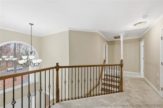 a view of a hallway with window
