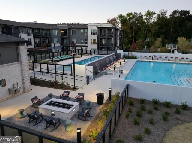a dining table with chairs and table