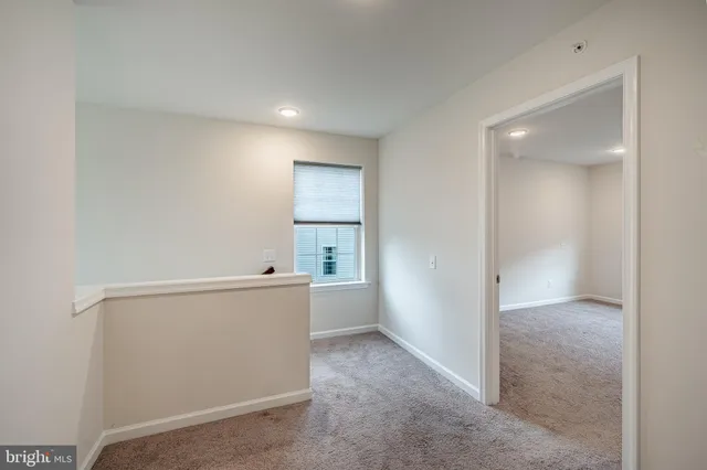 a view of a room with an empty space