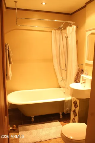 a bathroom with a sink and a toilet