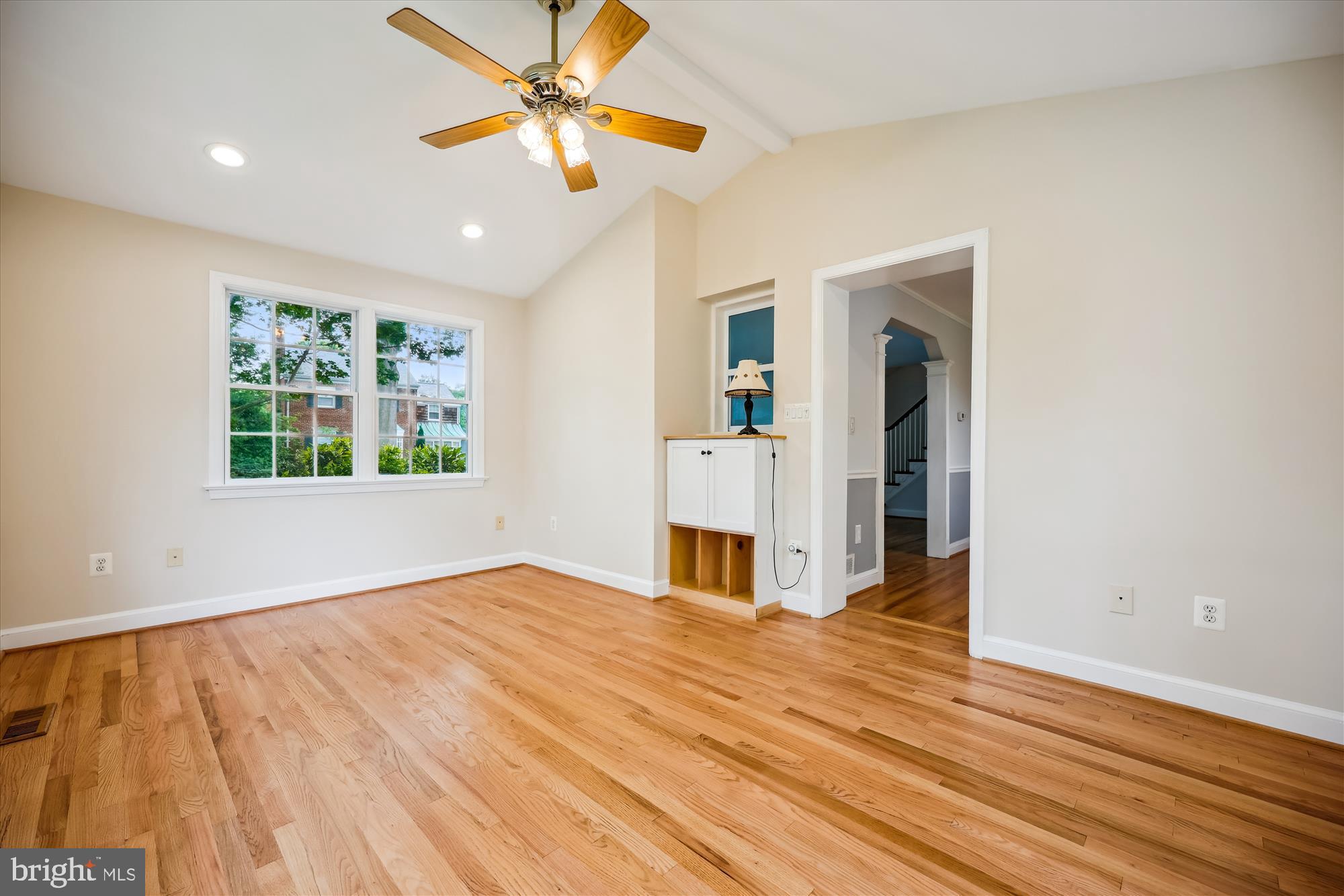 2013 Dayton Street Silver Spring, MD 20902 - Photo 20 of 75 a view of empty room with wooden floor and fan