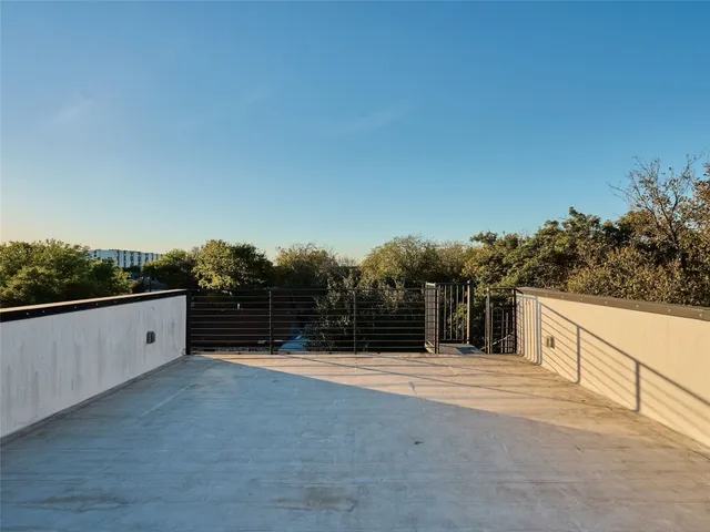 an aerial view of a house having swimming pool
