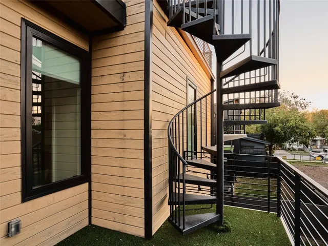 a view of a entryway door front of house