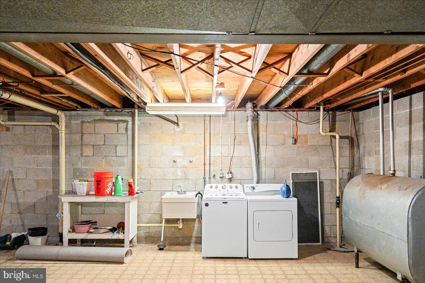4006 Silvage Road Baltimore, MD 21236 - Photo 34 of 44 a utility room with cabinets dryer and washer