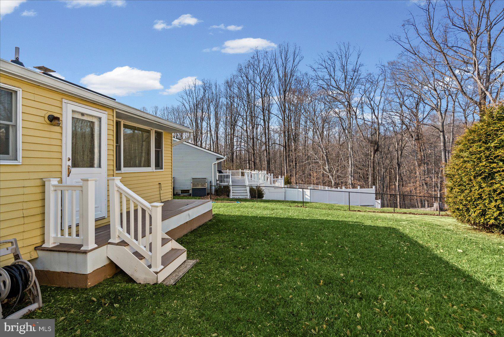 4006 Silvage Road Baltimore, MD 21236 - Photo 39 of 44 a view of backyard with deck and garden