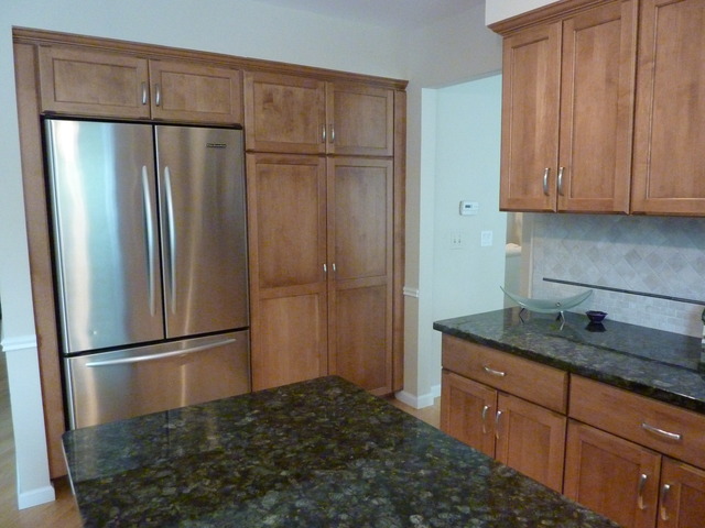 631 Raintree Road Buffalo Grove, IL 60089 - Photo 10 of 22 a kitchen with granite countertop a refrigerator and a sink