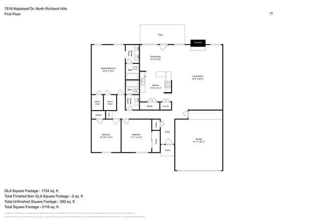 $2,245 | 7516 Mapleleaf Drive, North Richland Hills, TX 76182