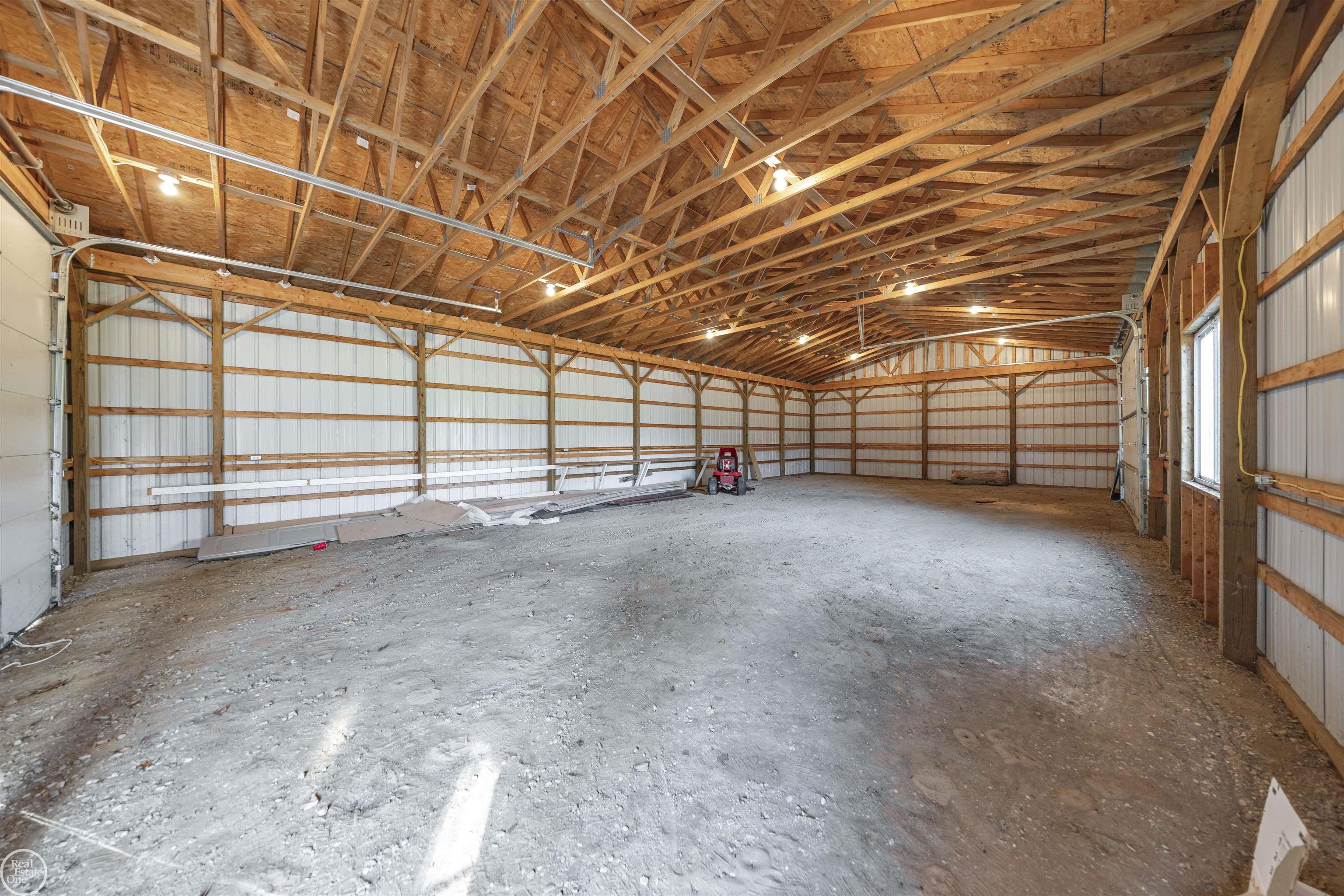 5257 Forester Road Carsonville, MI 48419 - Photo 22 of 50 Inside Pole Barn