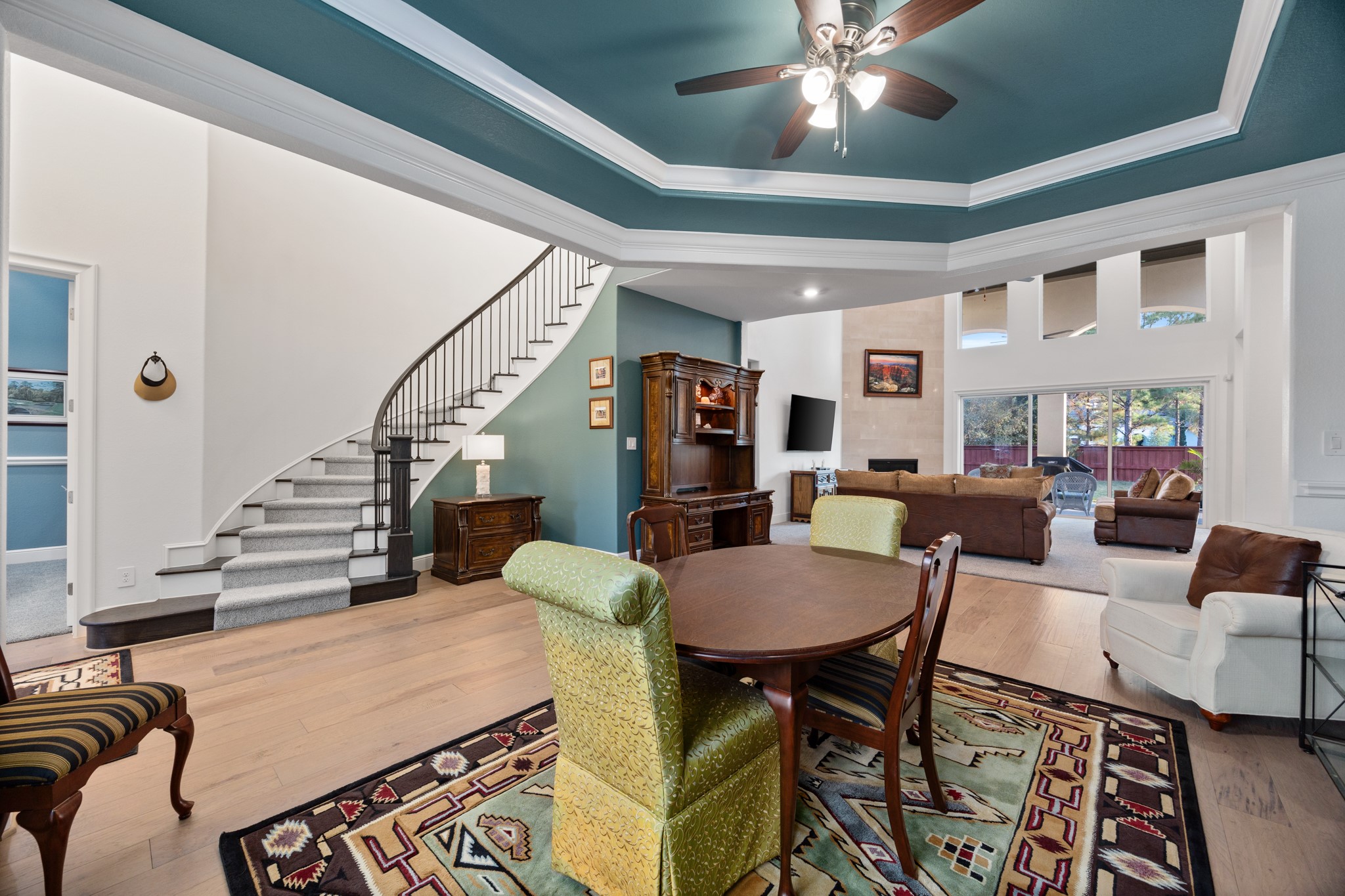 8538 Tynan Ridge Drive Magnolia, TX 77354 - Photo 24 of 50 a living room with furniture and wooden floor
