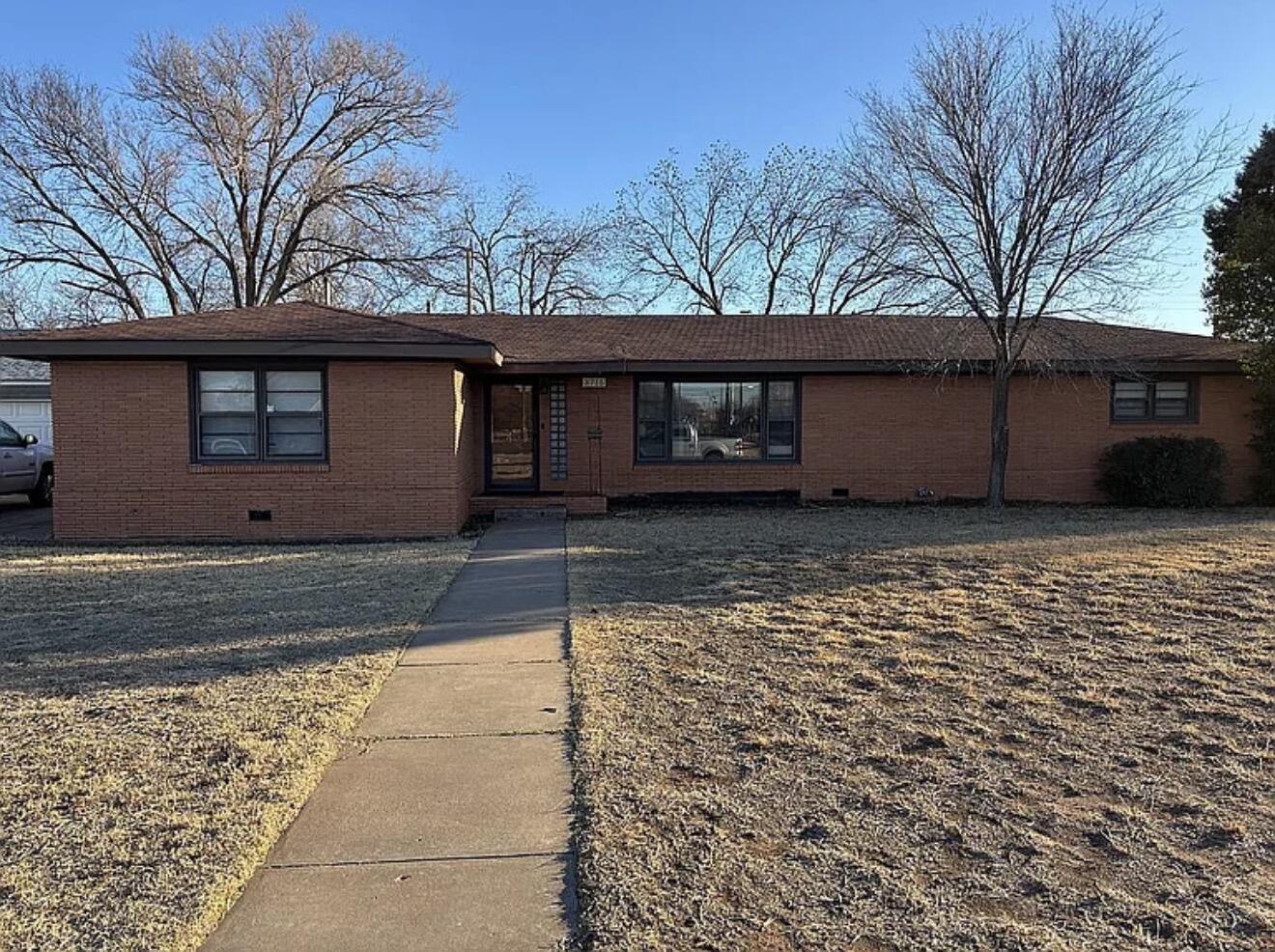 a front view of a house