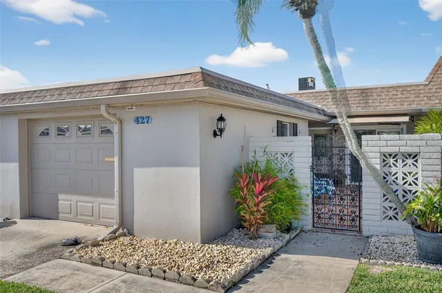 a front view of a house