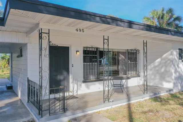 a view of a trees with yard