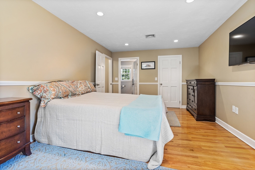 4 Fox Lane Westborough, MA 01581 - Photo 21 of 37 a spacious bedroom with a bed and a flat screen tv