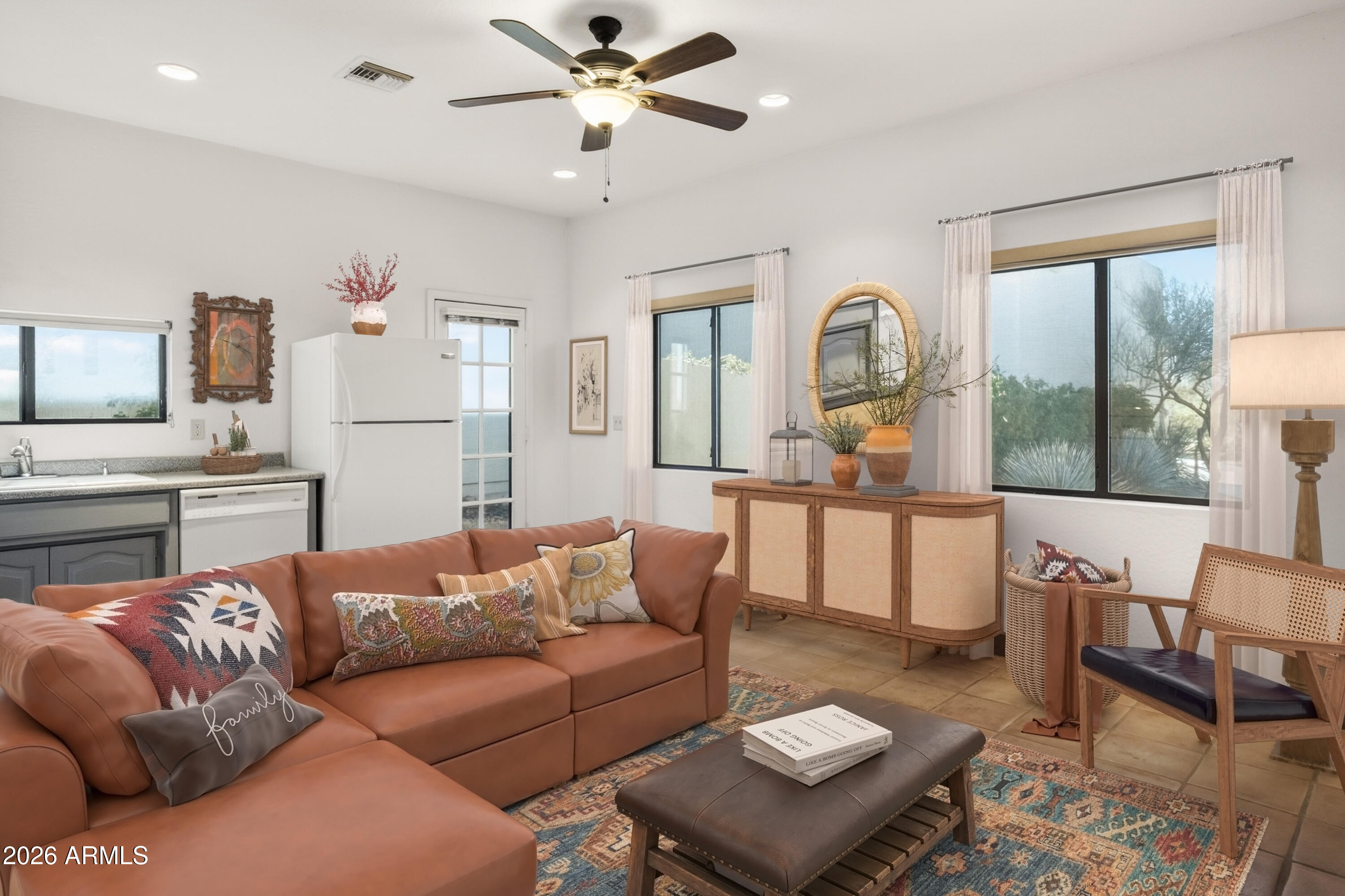 9533 East Romping Road Carefree, AZ 85377 - Photo 52 of 63 Guest House Kitchen/Great Room
