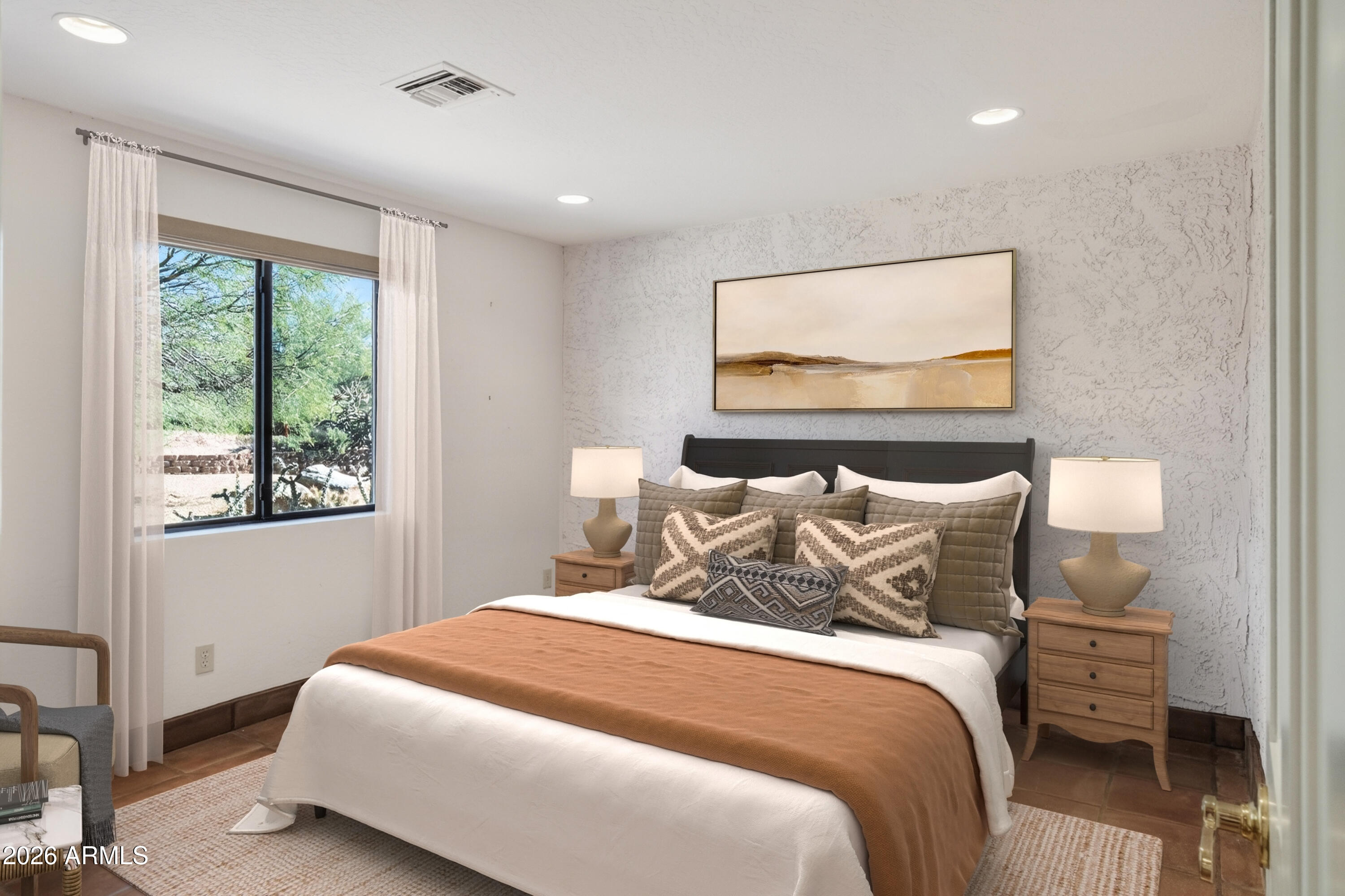 9533 East Romping Road Carefree, AZ 85377 - Photo 58 of 63 Casita Bedroom - Virtually Staged