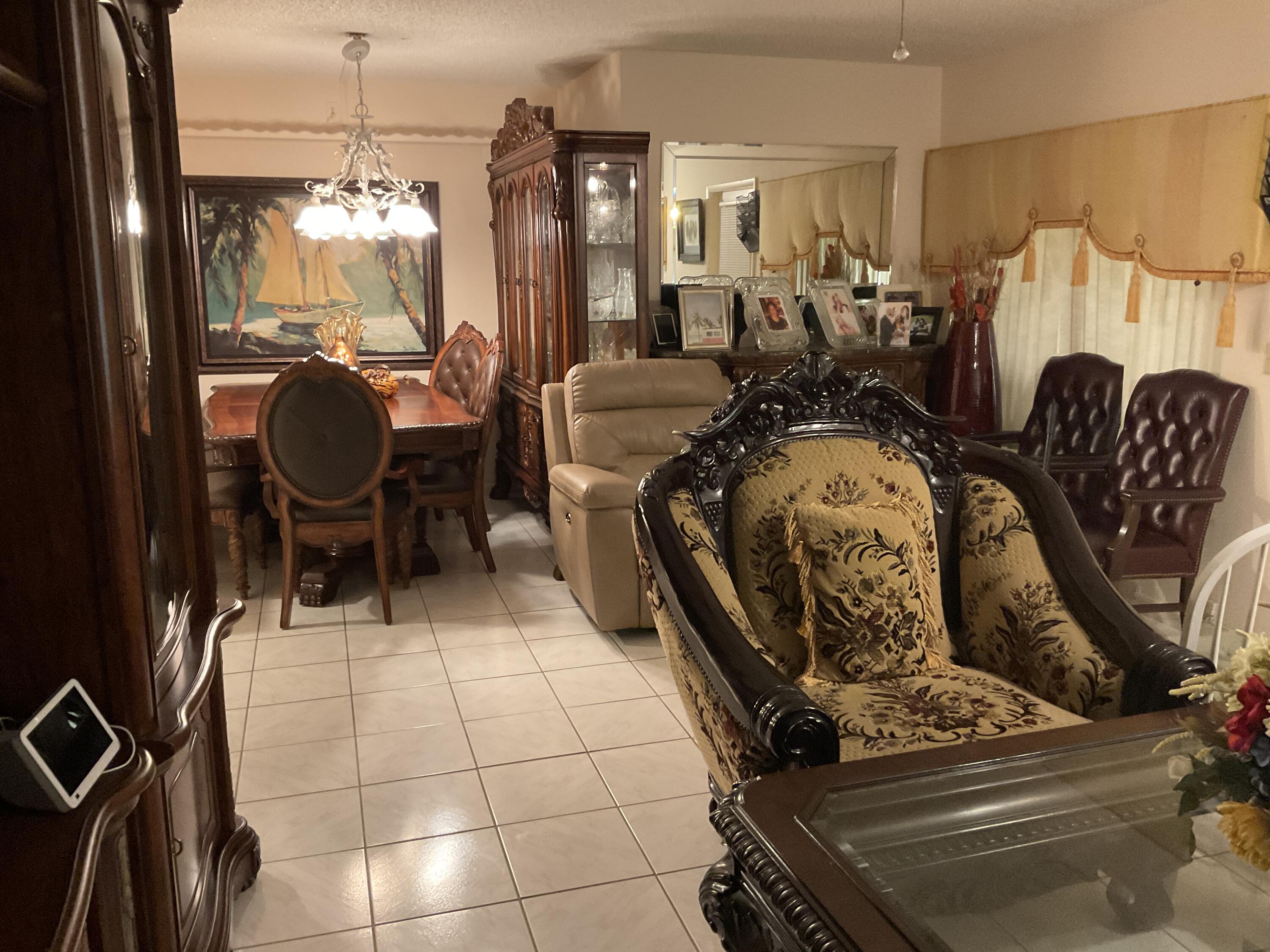 334 Pine Ridge Circle, Unit C1 Greenacres, FL 33463 - Photo 6 of 17 living room