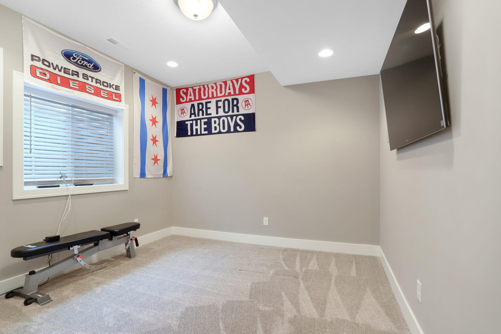 1020 Declaration Drive Savoy, IL 61874 - Photo 47 of 69 a room with gym equipment and a flat screen tv