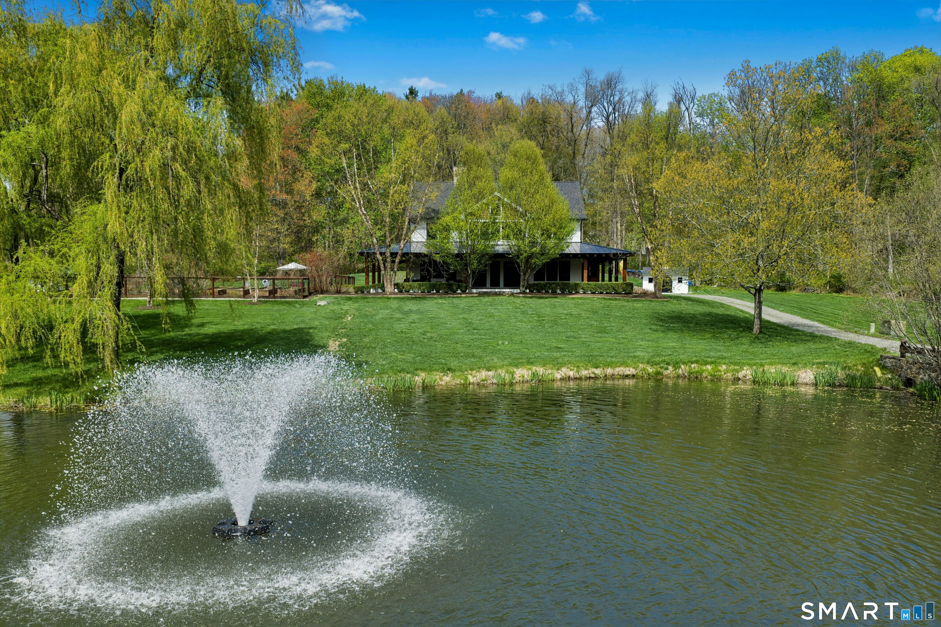 15 Silversmith Lane Redding, CT 06896 - Photo 1 of 1 Your private oasis. Post-and-beam, stream fed pond, 4 idyllic acres.