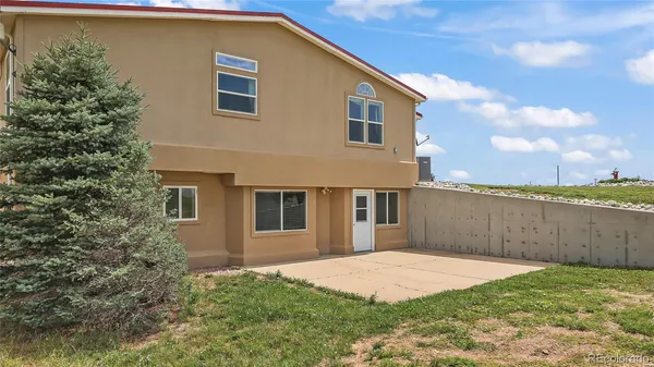 a backyard of a house