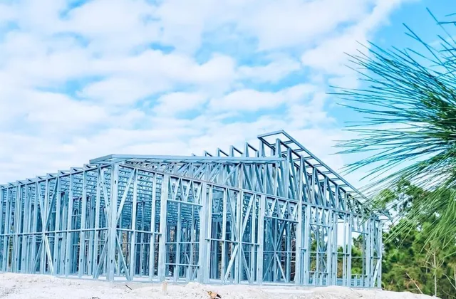 a view of a house with a backyard