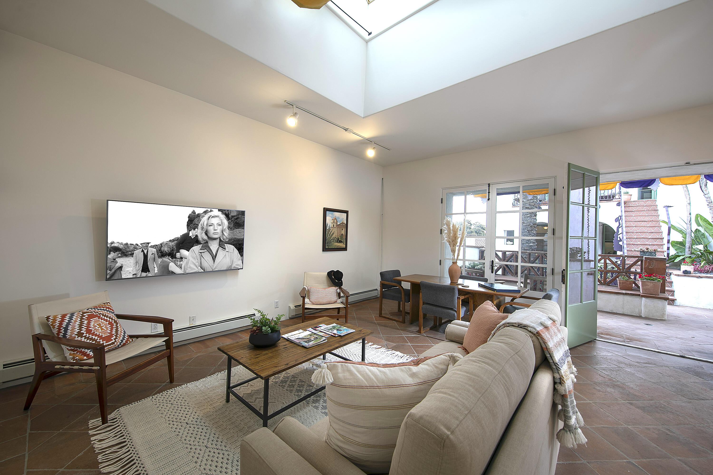 407 State Street Santa Barbara, CA 93101 - Photo 11 of 32 Den/office across courtyard