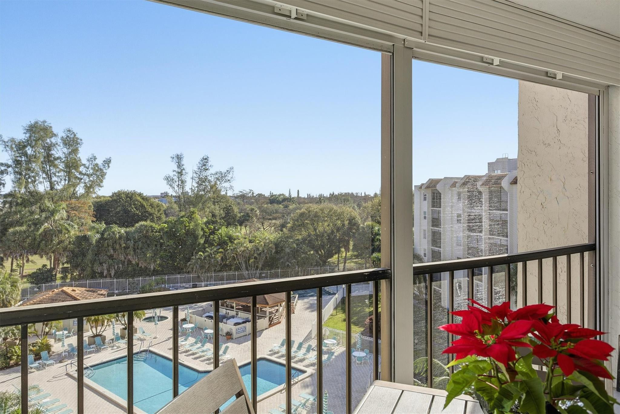 3930 Inverrary Boulevard, Unit 605D Fort Lauderdale, FL 33319 - Photo 9 of 52 a view of a balcony with an outdoor space