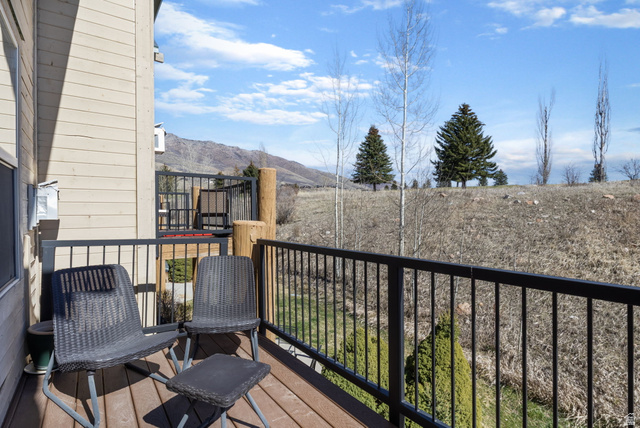 3598 North Huntsman Path, Unit 502 Eden, UT 84310 - Photo 20 of 43 Balcony featuring a mountain view