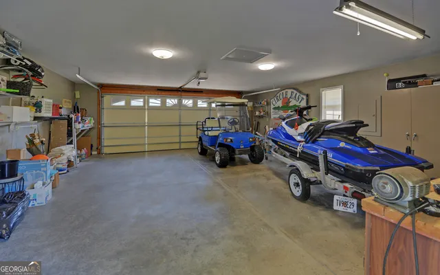 a view of a lake with house