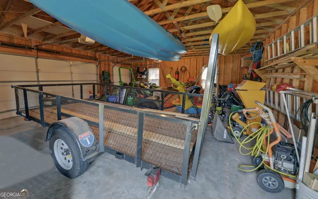 a view of a lake with houses in the background