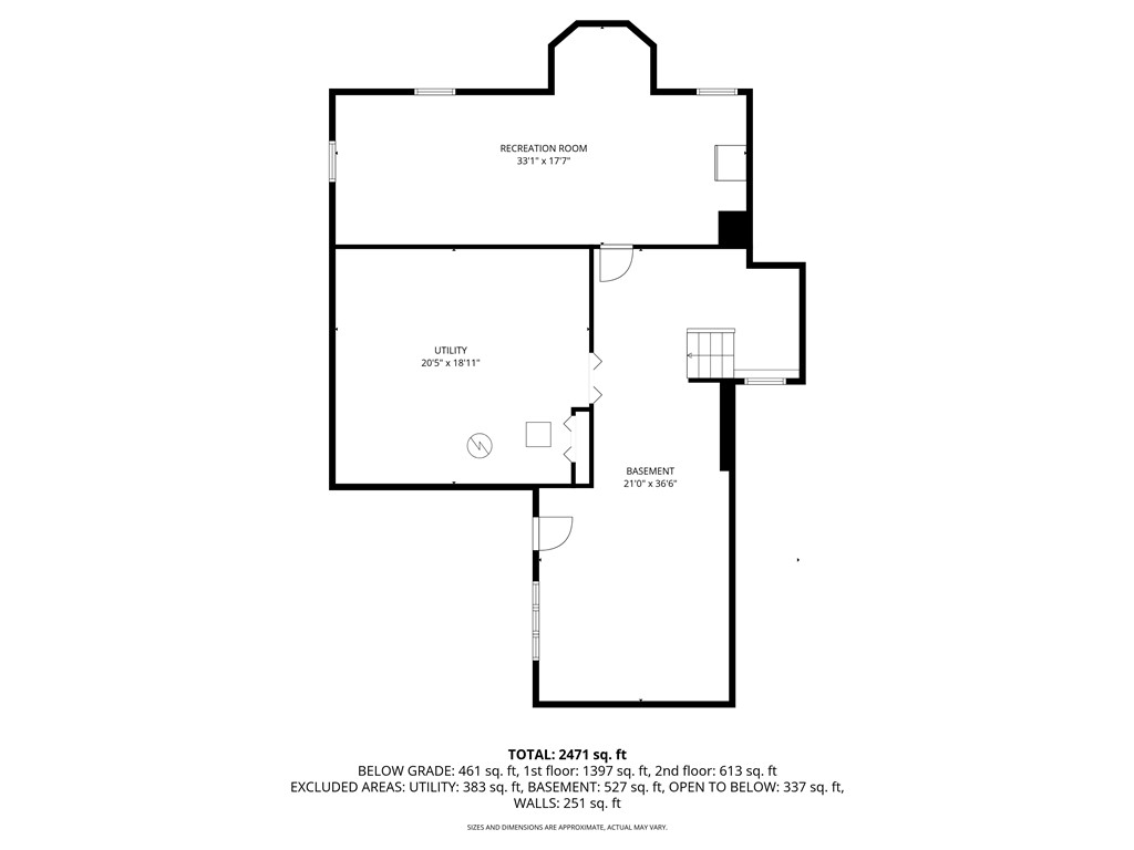 140 Joe Sweet Road Glocester, RI 02814 - Photo 48 of 48 Basement level floor plan