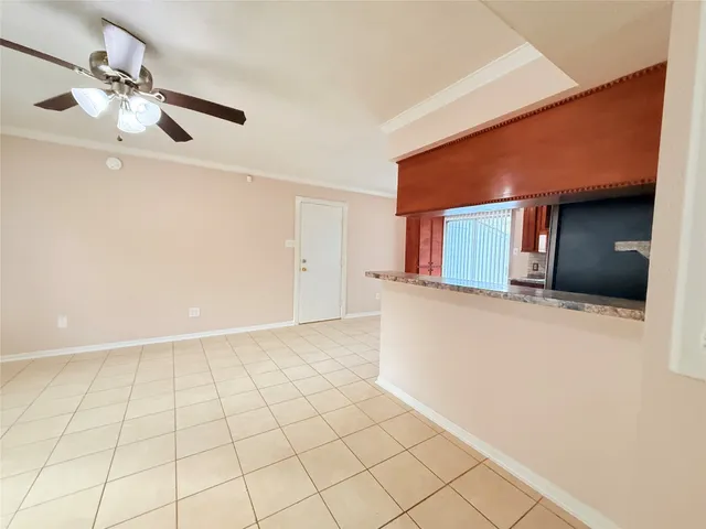 a view of an empty room