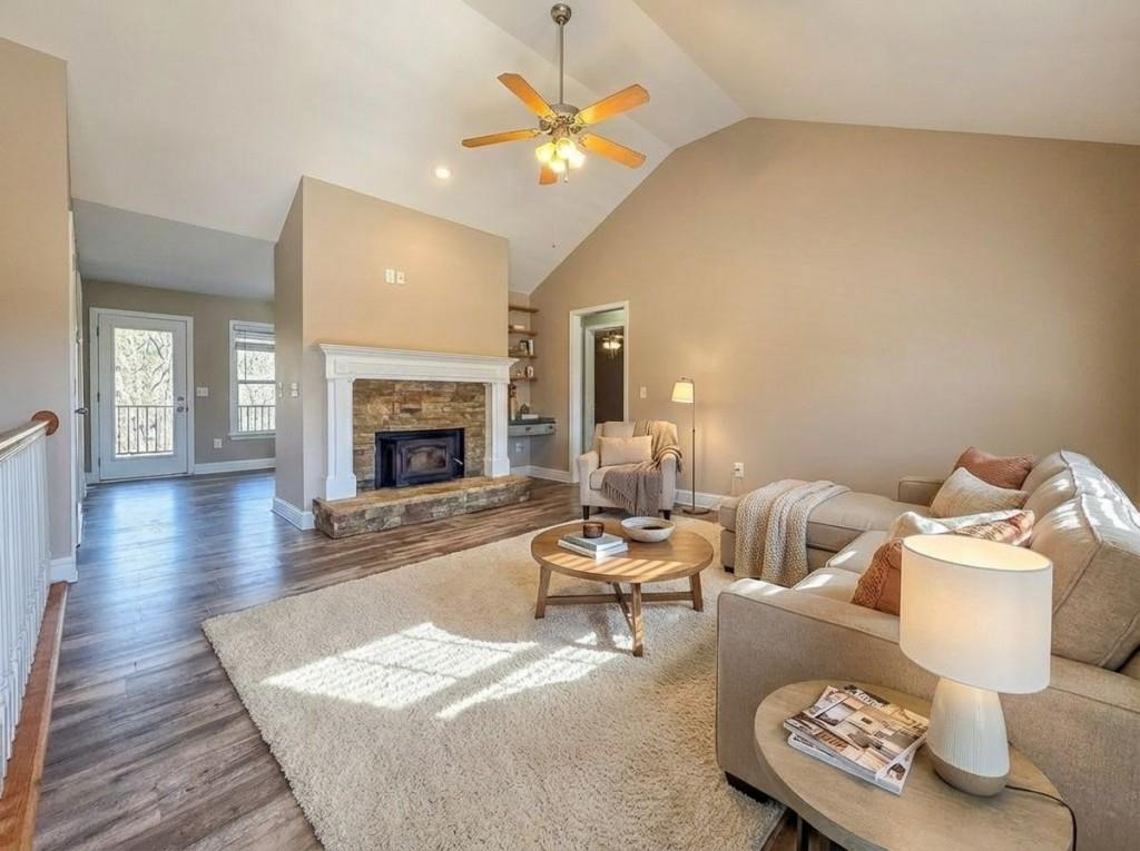 165 Horseshoe Bend Jasper, GA 30143 - Photo 8 of 44 a living room with furniture and a fireplace