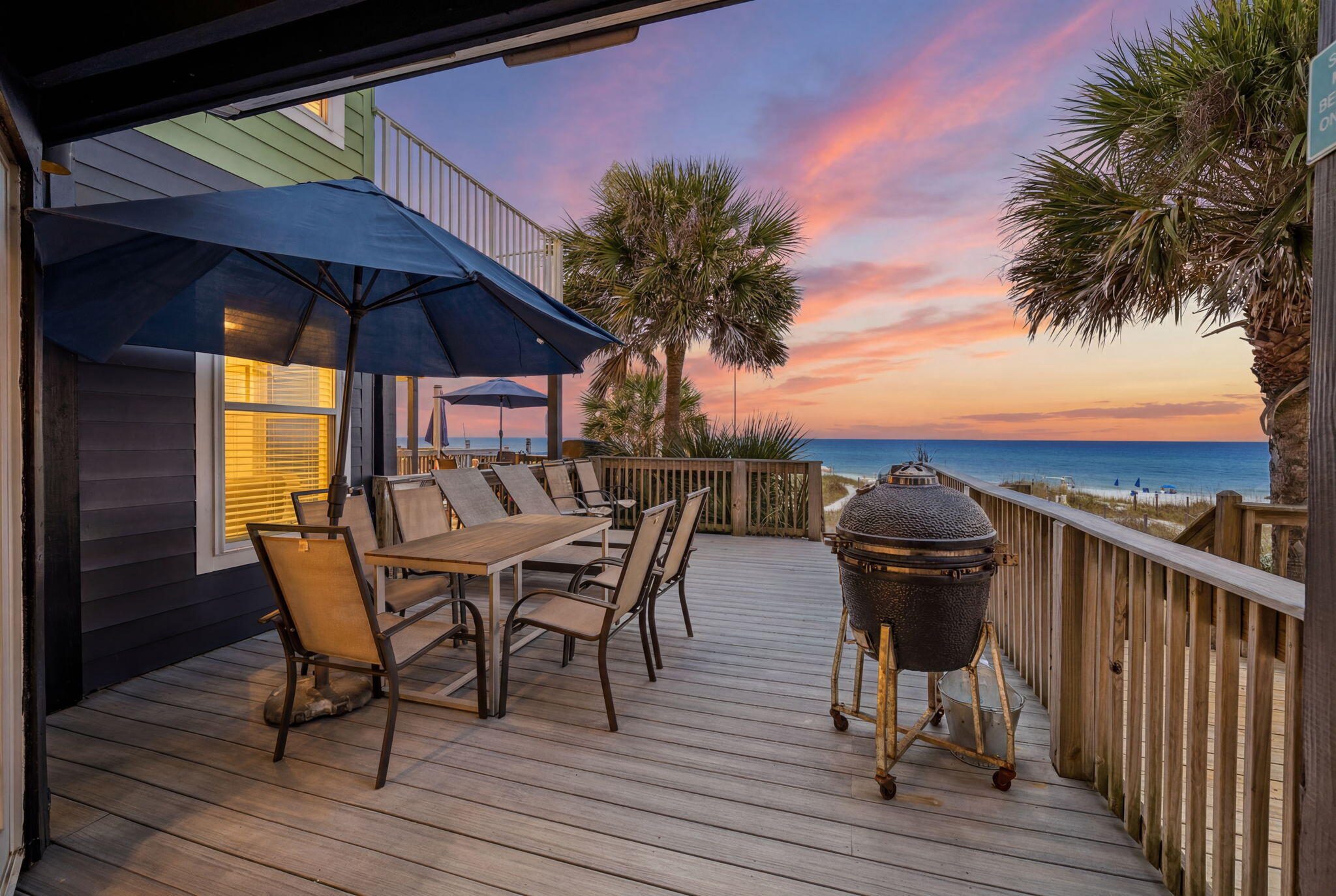 17307 Front Beach Road, Unit 2 Panama City Beach, FL 32413 - Photo 2 of 32 Porch/Grill/Table