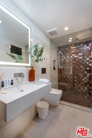 a view of a bathtub in a room