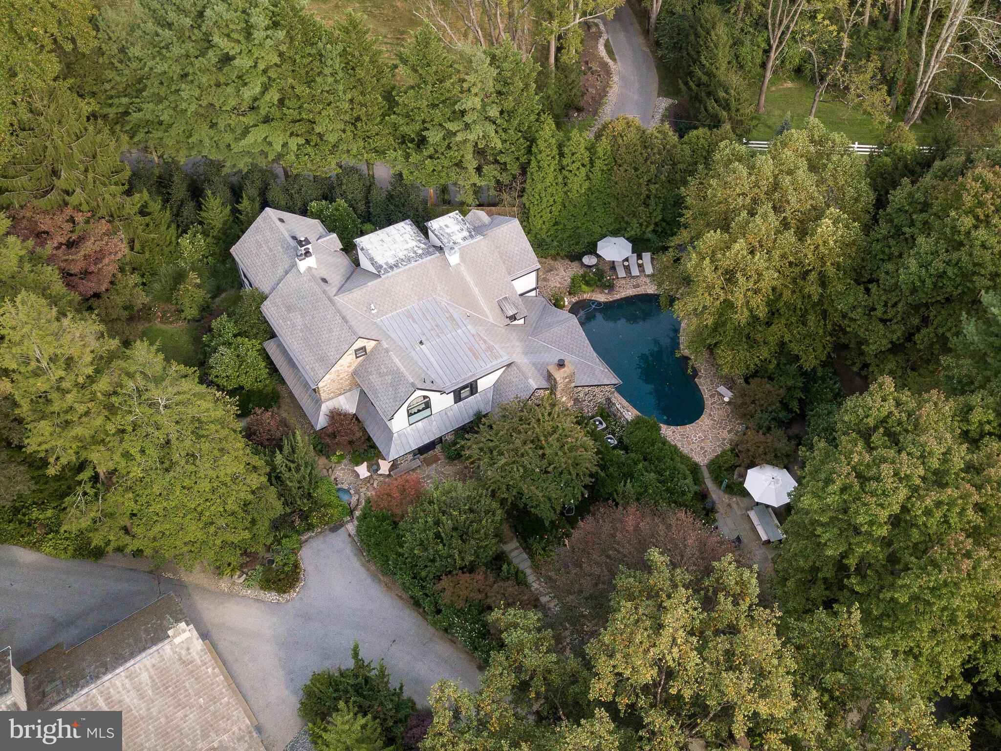 2211 Grubbs Mill Road Berwyn, PA 19312 - Photo 55 of 57 Aearial view of property