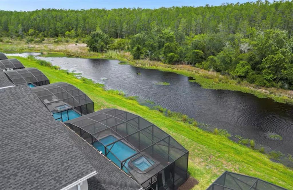 2992 Penelope Loop Kissimmee, FL 34746 - Photo 5 of 83 aerial view of a house with a yard and lake view