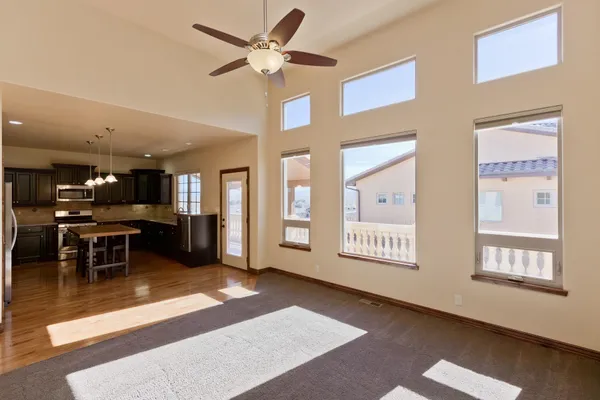 a view of an entryway with a livingroom