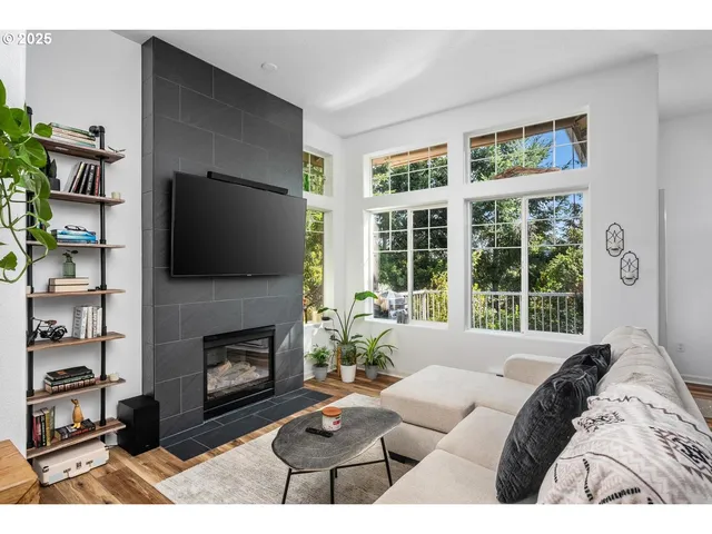 a view of a balcony with an outdoor space