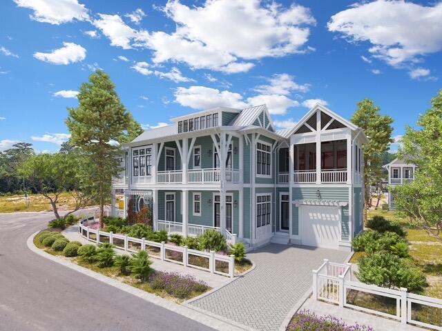 189 Climbing Rose Way Santa Rosa Beach, FL 32459 - Photo 3 of 6 a front view of a house with a garden