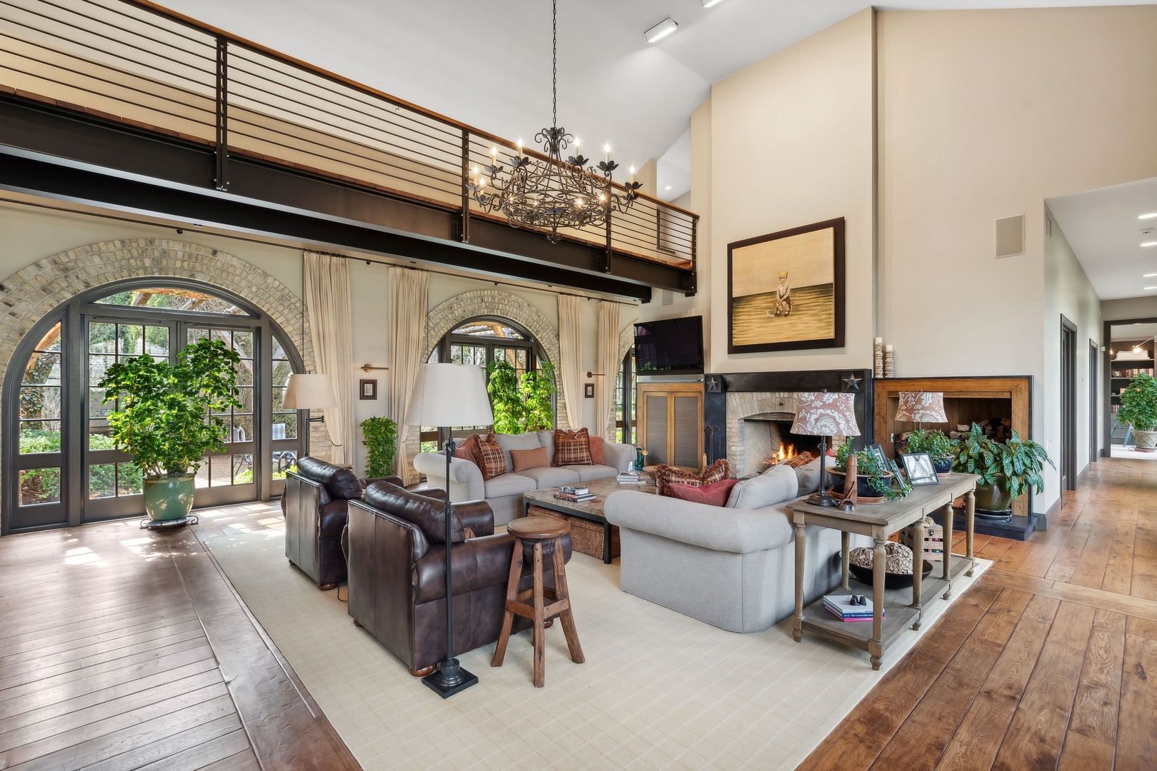 96 Ronan Road Highwood, IL 60040 - Photo 6 of 33 a living room with fireplace furniture and a large window