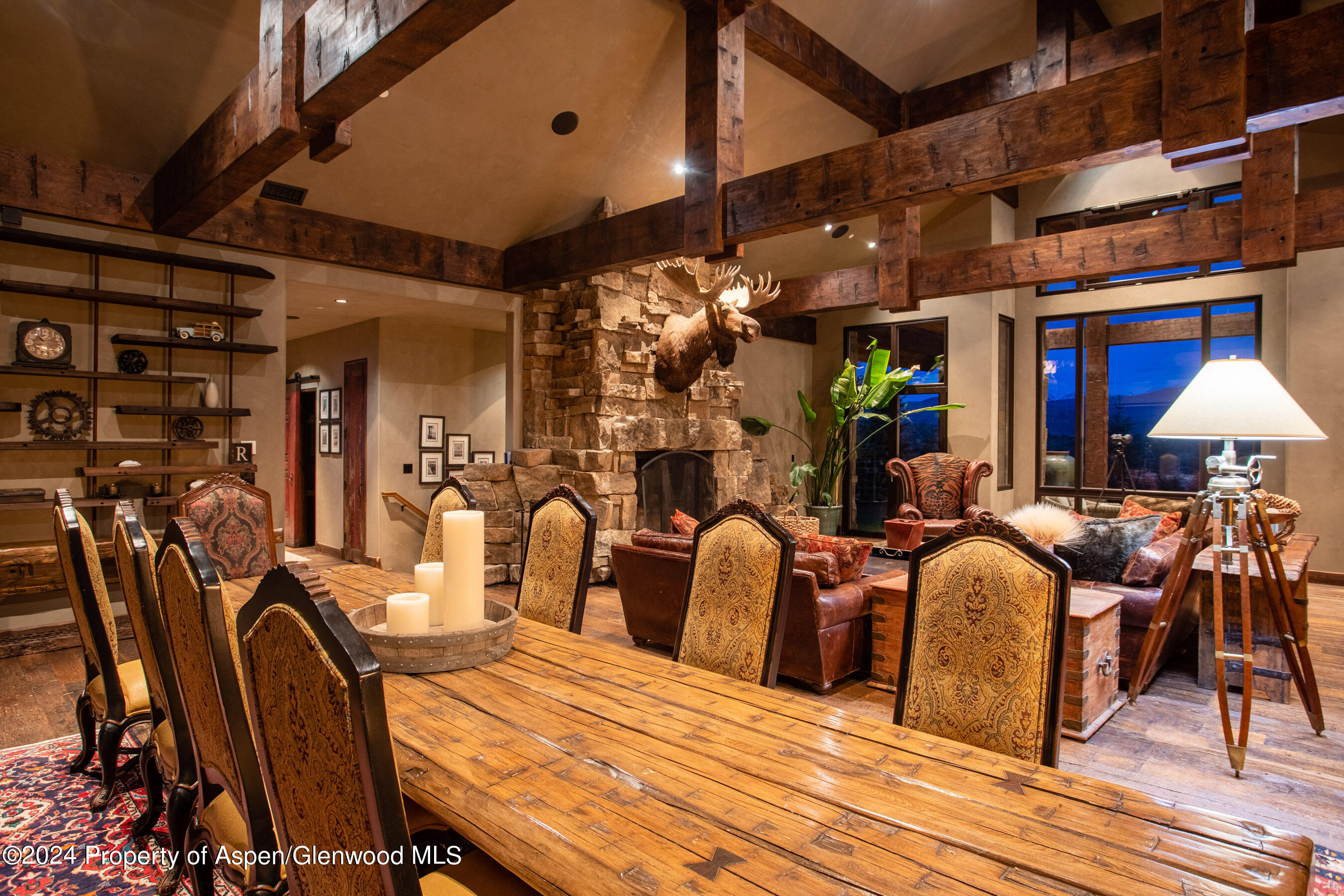 665 Callicotte Ranch Drive Carbondale, CO 81623 - Photo 5 of 39 a view of a dining room with furniture