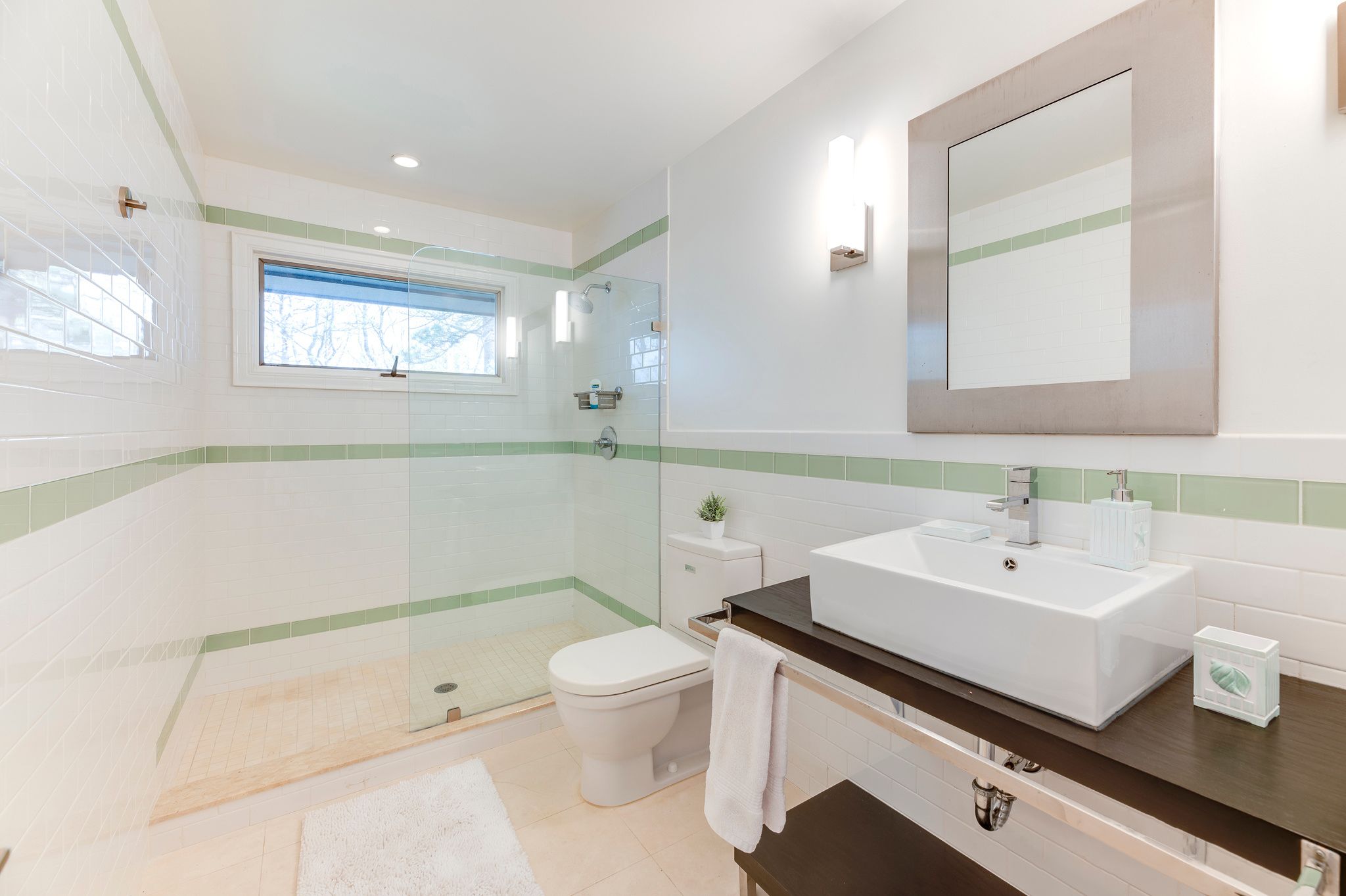 249 Roses Grove Road Water Mill, NY 11976 - Photo 19 of 21 a bathroom with a sink a toilet and a mirror