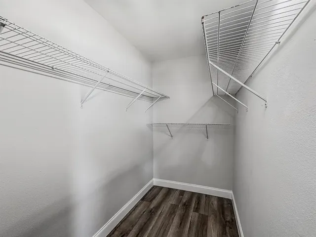 a view of a backyard with a garden